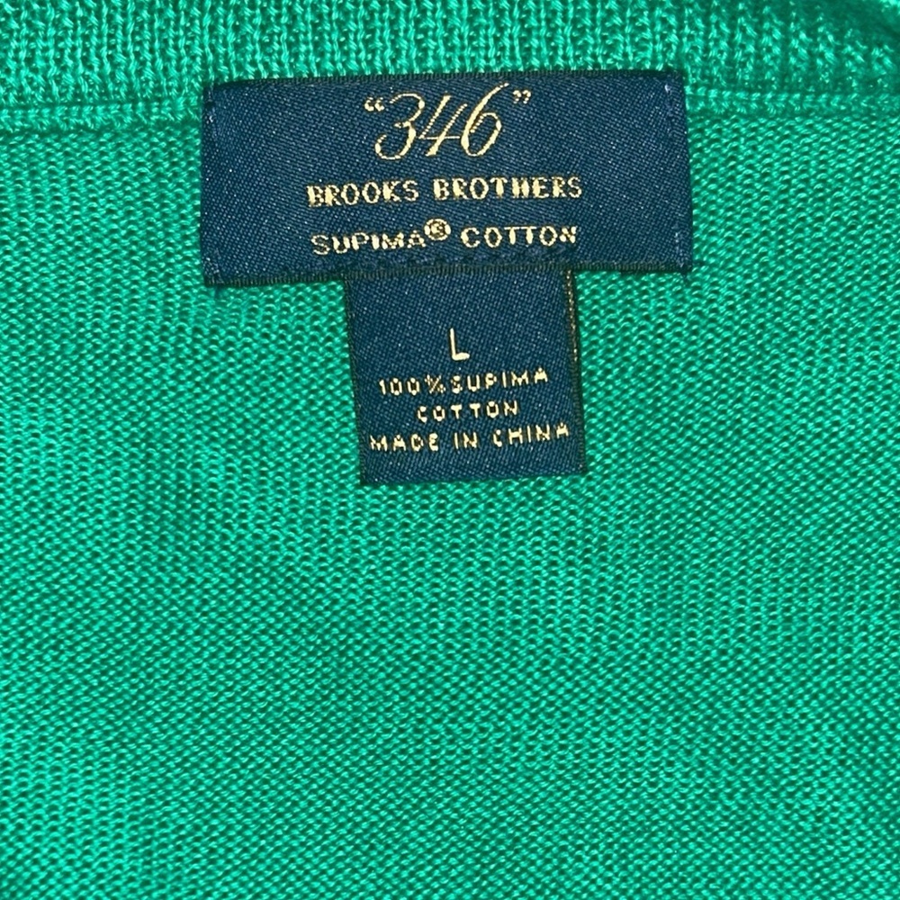 BROOKS BROTHERS Supima® Cotton V-Neck Sweater - Picture 3 of 5